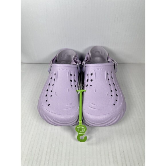 Size 9 Womens Crocs Echo Clogs Lavender Purple 207937-530 Slip On NEW - Picture 2 of 7